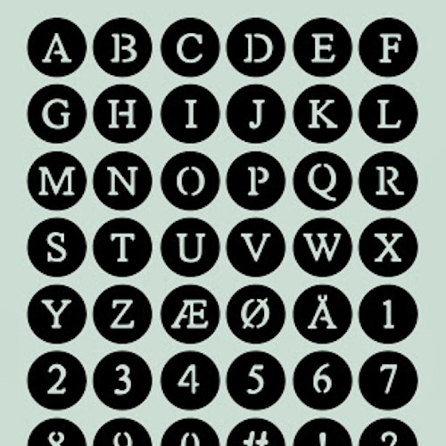 Dixi craft Dies - Alphabet MD0051