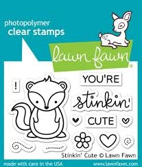 Lawn Fawn stamp + Die - Stinkin' cute