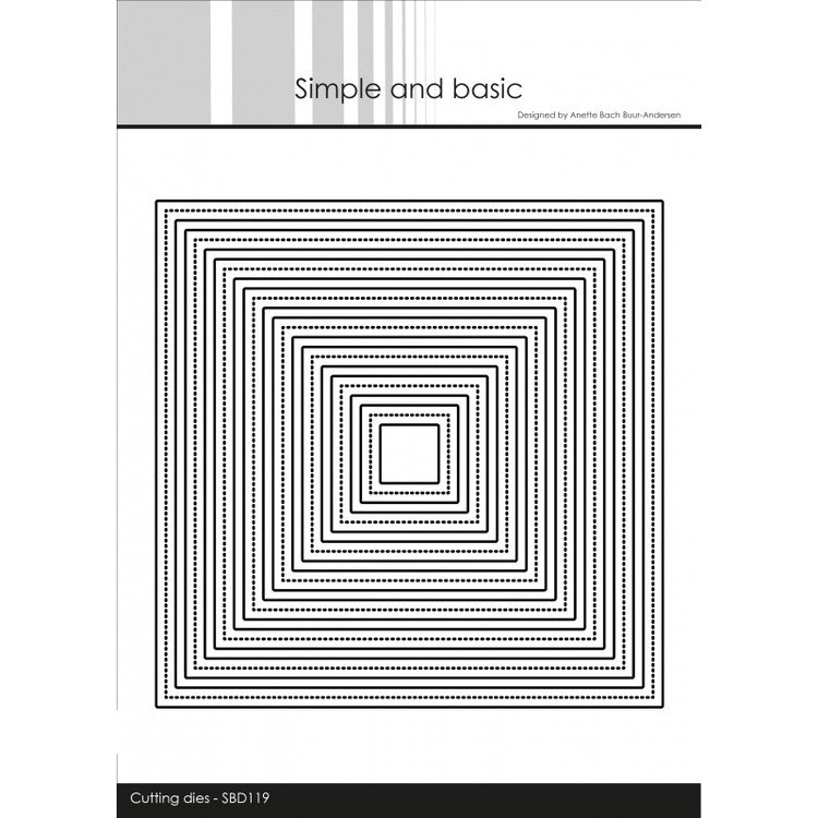 Simple and Basic Dies - Pirced Frames square SBD119