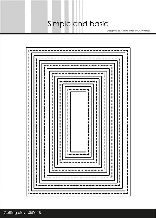 Simple and Basic Dies - Pirced Frames rectangle SBD118