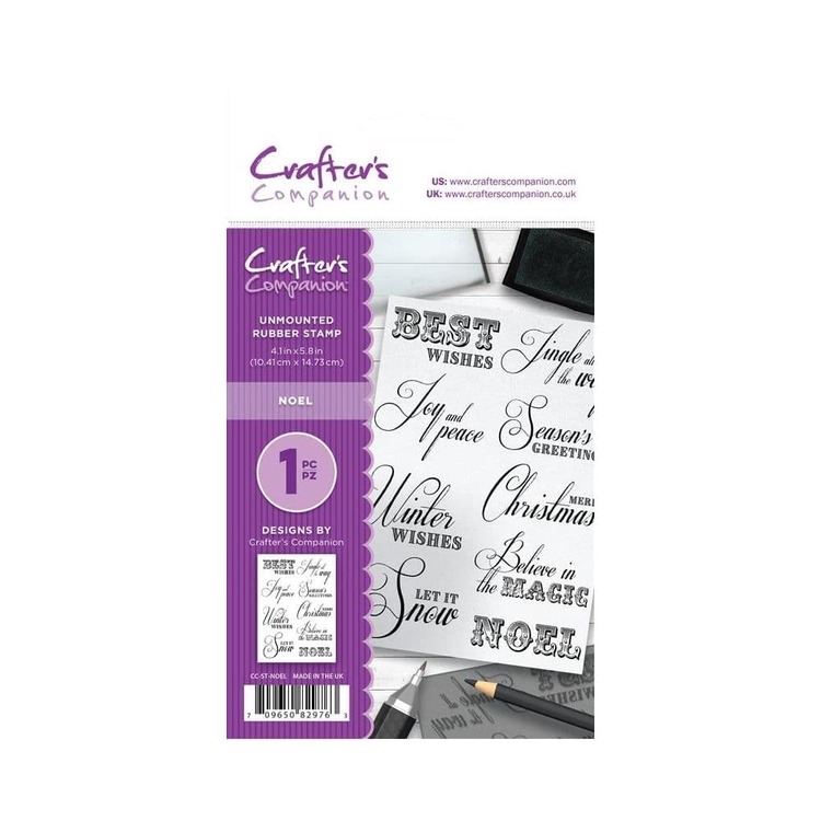 Crafters companion Rubber Stamps - Noel