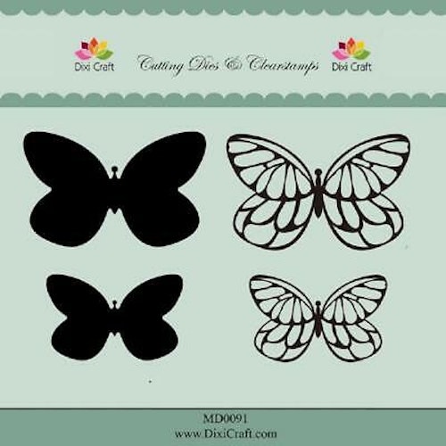 Dixi craft Dies & stamp - butterfly MD0091