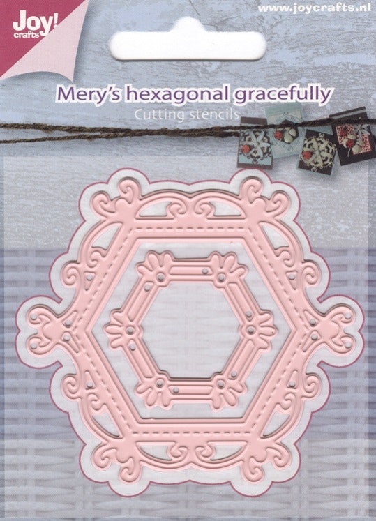 Joy! crafts Dies - Mery's hexagonal gracefully 6002/0658