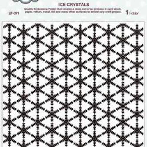 Creative Expressions Embossing Folder 8x8, Ice crystal