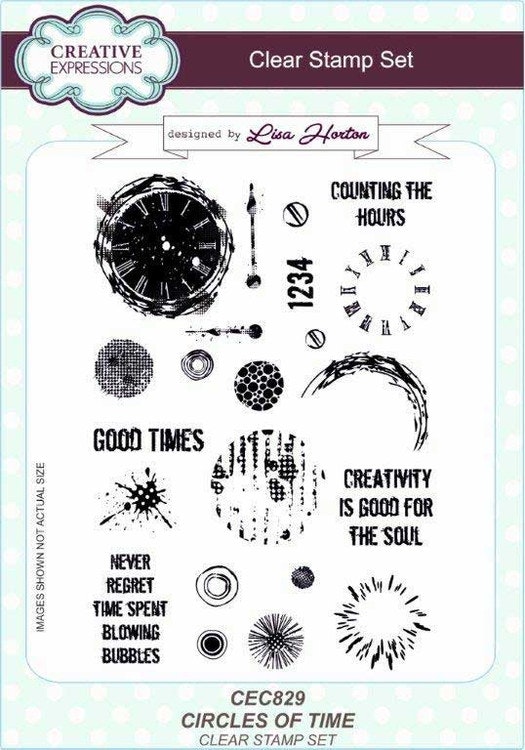 Creative Expressions Clear Stamp set - Circles of time