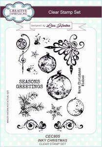 Creative Expressions Clear Stamp set - Inky christmas