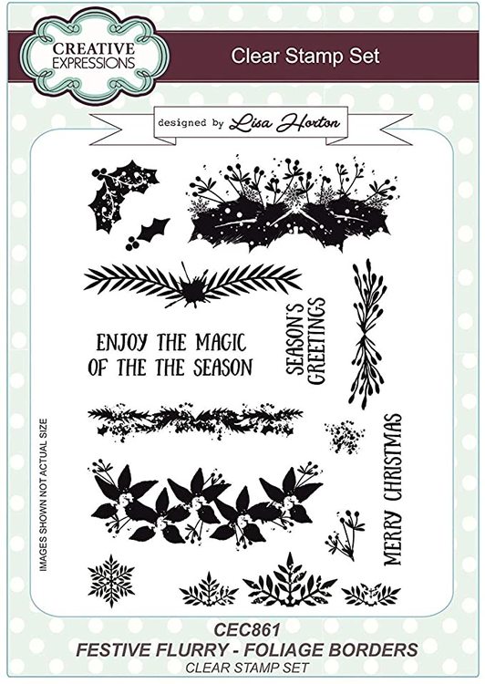 Creative Expressions Clear Stamp set - Festive flurry