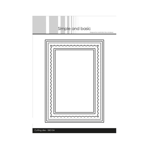 Simple and Basic Dies - Frames inside scallop SBD104