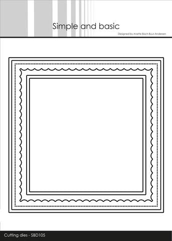 Simple and Basic Dies - Frames inside scallop SBD105