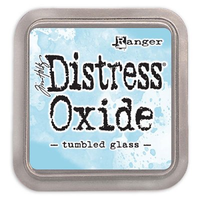 Distress oxide dyna, tumbled glass