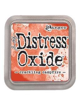 Distress oxide dyna, crackling campfire