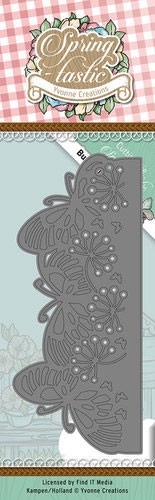 Yvonne Creation Die - butterfly border YCD10085