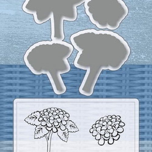 Joy! crafts Die - hydrangeas die and stamps 6004/0031