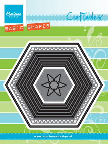 Marianne Design Dies - hexagon CR1444