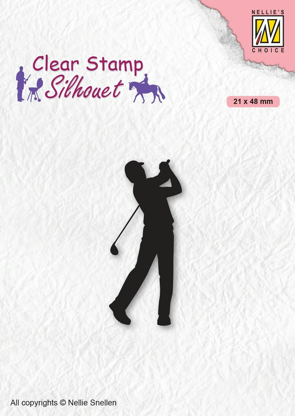 Clearstamps Nellie Snellen - golfare sil069