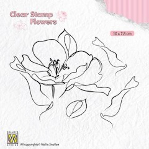 Clearstamps Nellie Snellen - wild rose flo018