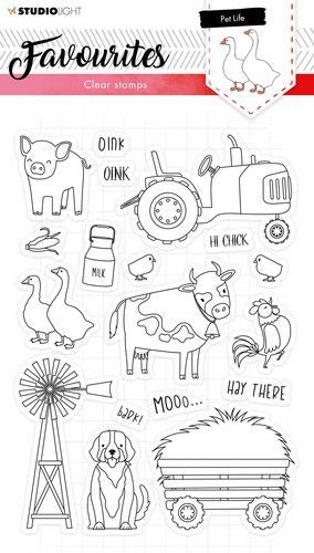 Studio Light Clear stamps - Pet life SL424