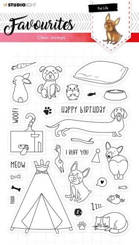 Studio Light Clear stamps - Pet life SL423