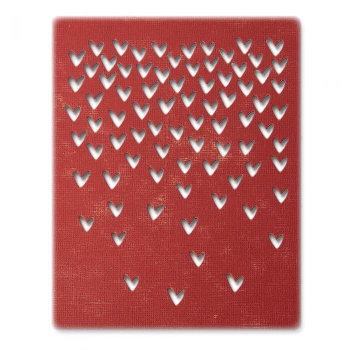 Tim Holtz Sizzix Thinlits Die Set- Falling Hearts