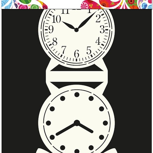 Dutch Doobadoo - clock card A4