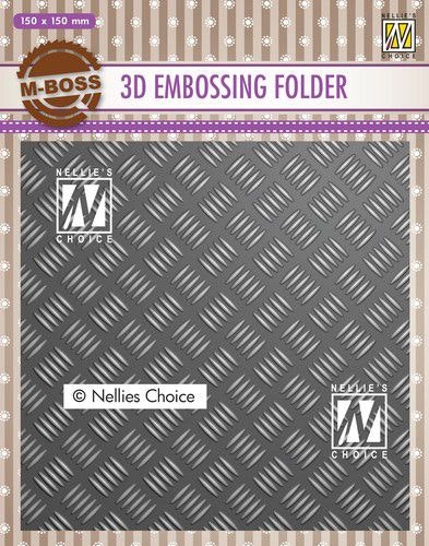 NS 3D embossing folder 15x15cm - metalfloor