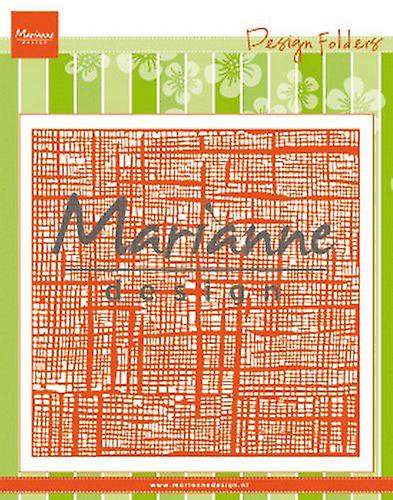 Marianne embossing folder 15x15cm - linnen
