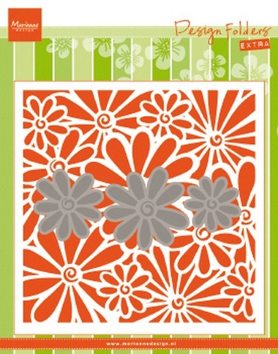 Marianne embossing folder & die 15x15cm - daisy