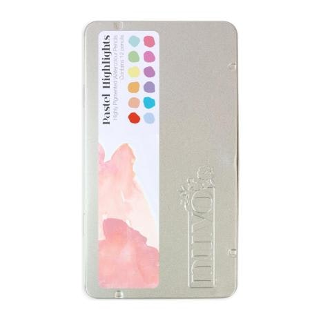 Tonic Studios Nuvo Watercolor Pencils 12/Pkg - Pastel Highlights 522N