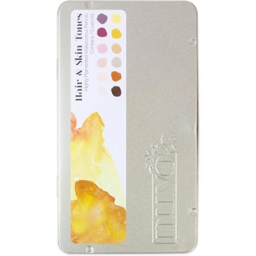 Tonic Studios Nuvo Watercolor Pencils 12/Pkg - Hair & Skin Tones 521N