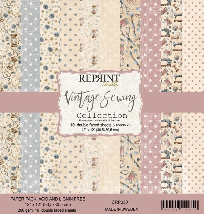 REPRINT Paperpack "Vintage Sewing" CRP030