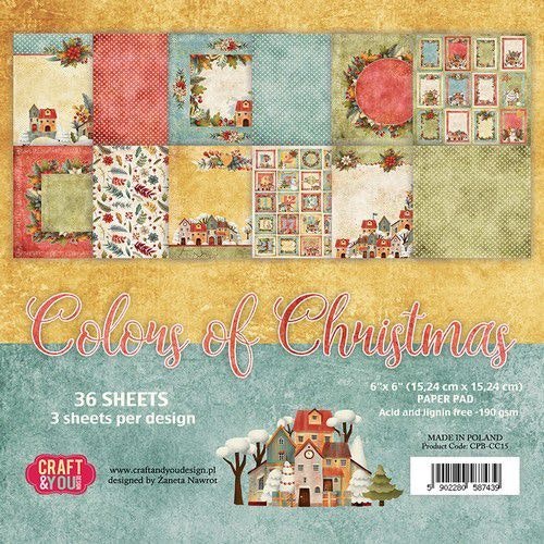 Craft & You Paperpad "Colors of Christmas" CPS-CC15
