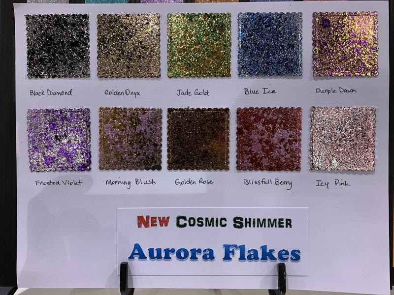 Cosmic Shimmer Aurora Flakes - Icy pink