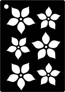 Creative Expressions minimask 6,5x10cm - Poinsettia
