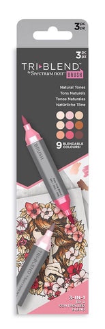 Spectrum Noir TriBlend Marker - "Natural Tones 3pc" SN-TBBR-NATU3