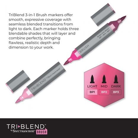 Spectrum Noir TriBlend Brush Marker  - "extended Collection 24pcs" SN-TBBR-EXTD24