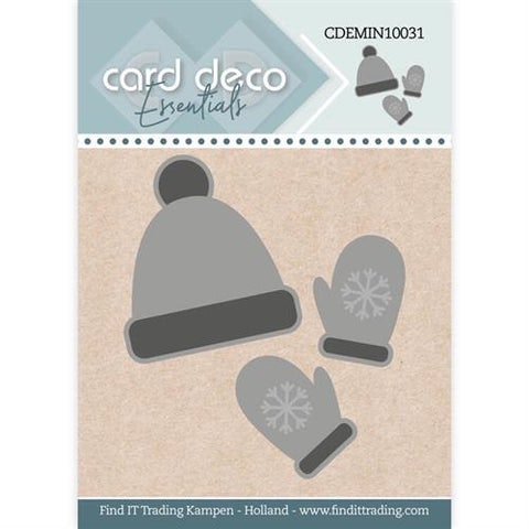 Card deco dies - hat mittens CDEMIN10031