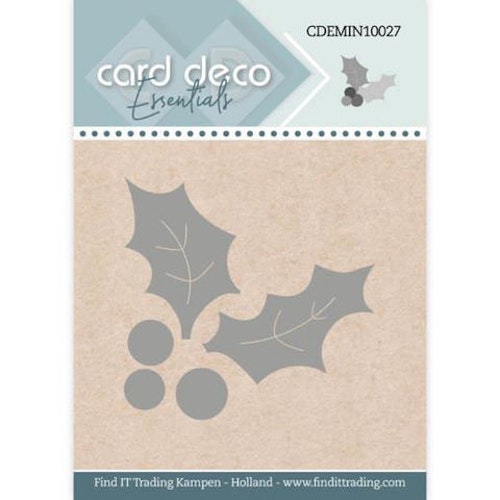 Card deco dies - holly CDEMIN10027