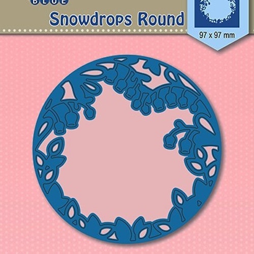 Nellie Snellen Die Blue - snowdrops round