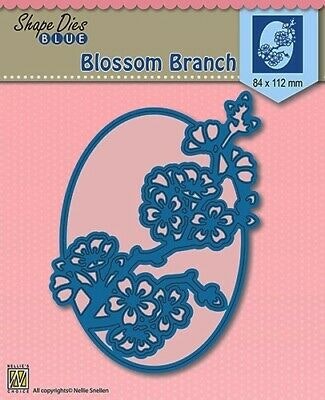 Nellie Snellen Die Blue - blossom branch