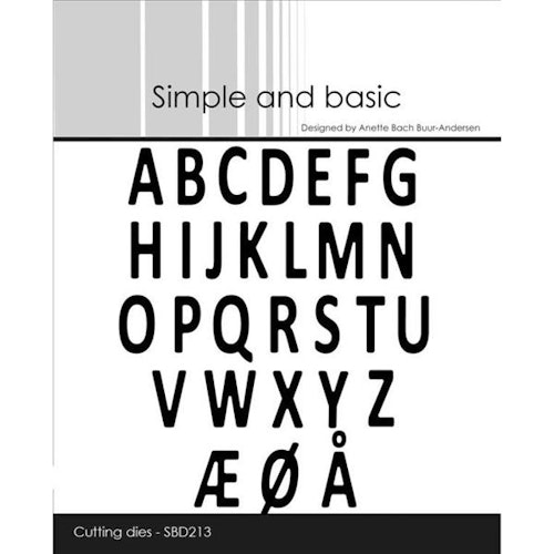 Simple and Basic die "Mini Alphabet" SBD213