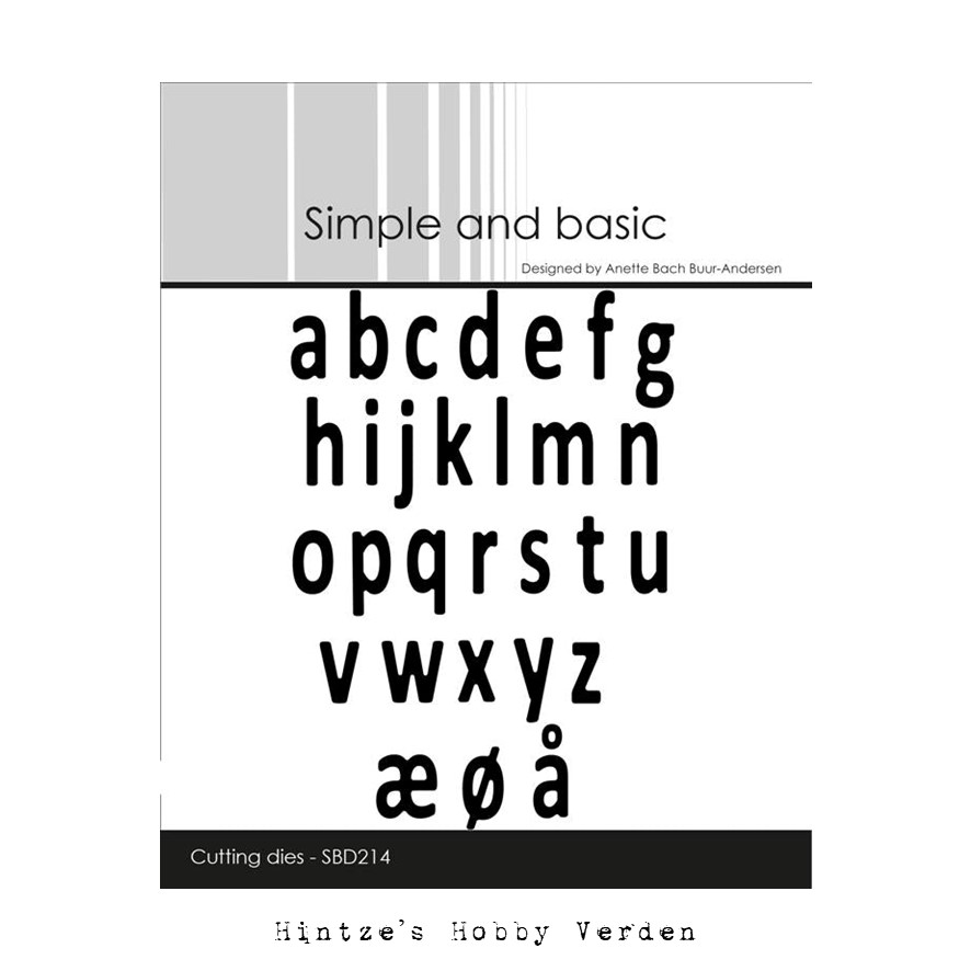 Simple and Basic die "Mini Alphabet" SBD214