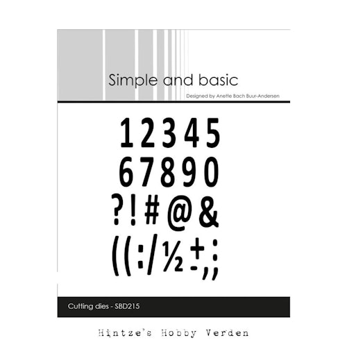 Simple and Basic die "Mini Numbers" SBD215