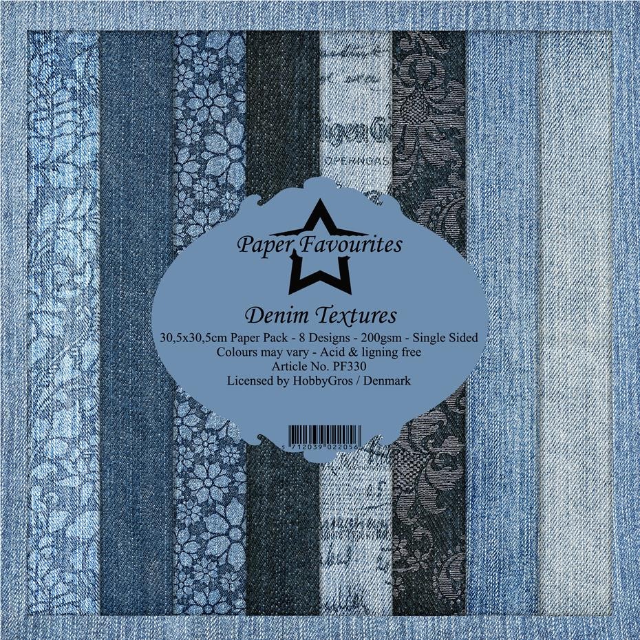 Paper Favourites pack 12x12 - Denim Textures