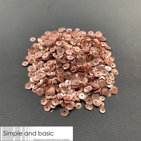 Sequins, simple and basic, Rosegold SBS107