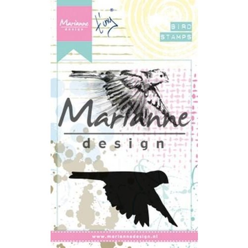 Cling stamp marianne design MM1618 bird