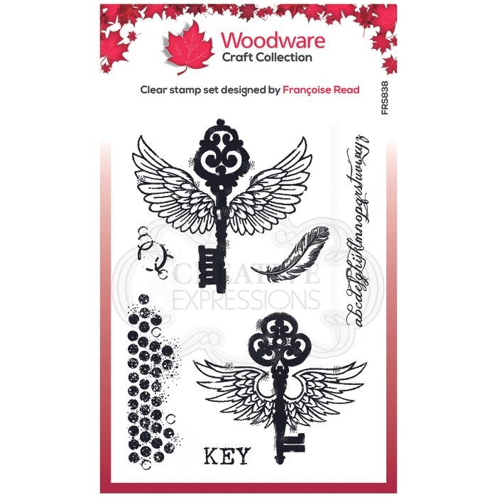 Woodware Clearstamp "Flying Keys" FRS838