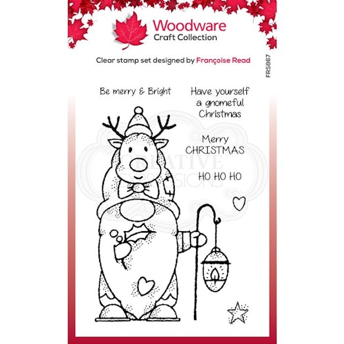 Woodware Clearstamp "Reindeer Gnome" FRS867