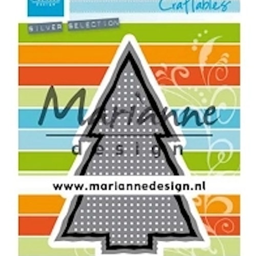 Marianne Design Die - CR1481 Cross Stitch: Christmas Tree