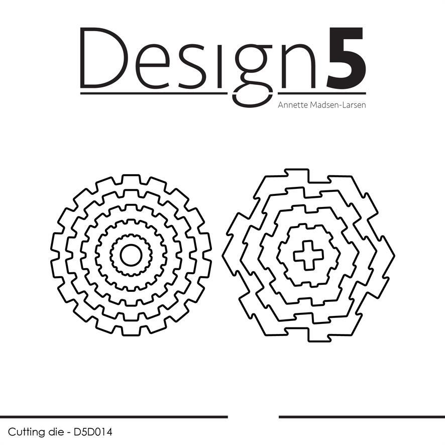 Design5 Dies - Gear & game pieces D5D014