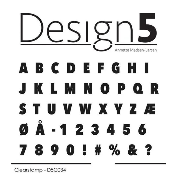 Design5 Stamps - Alphabet D5C034